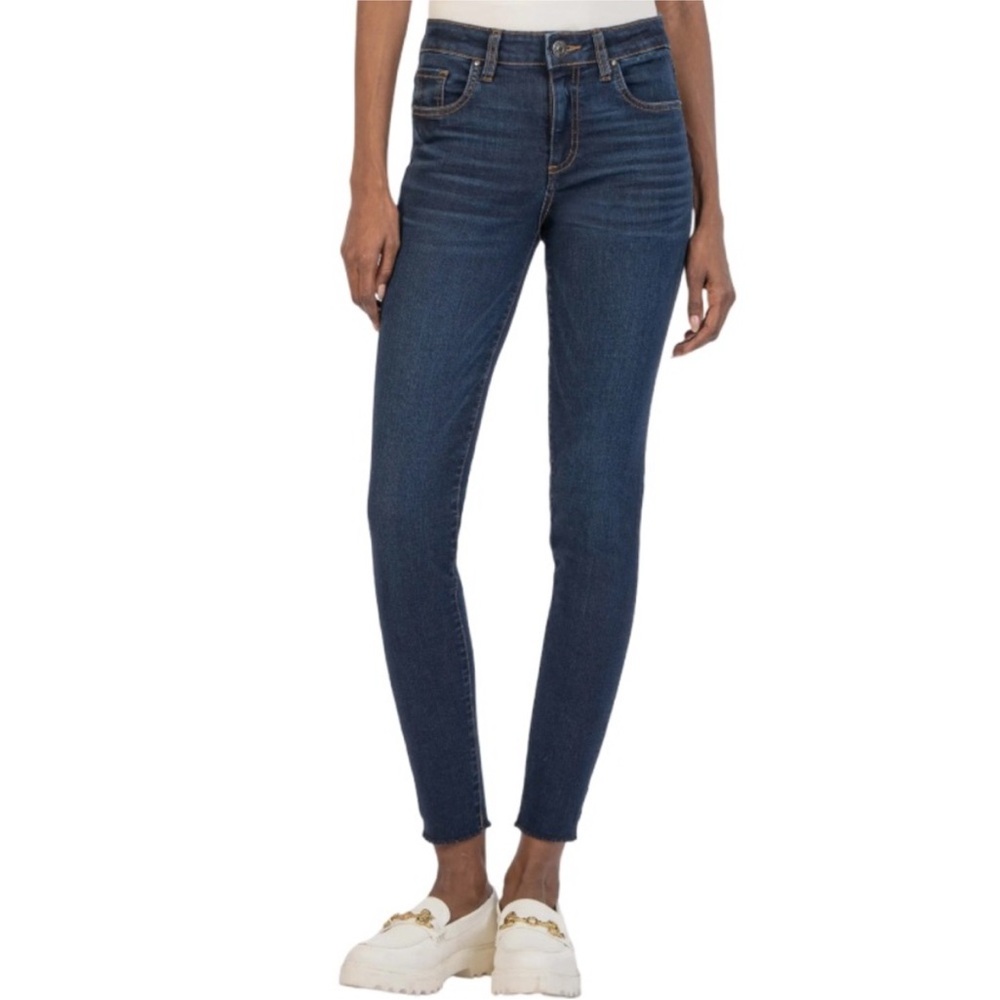 Women's Dark Blue Slim Stretch Jeans